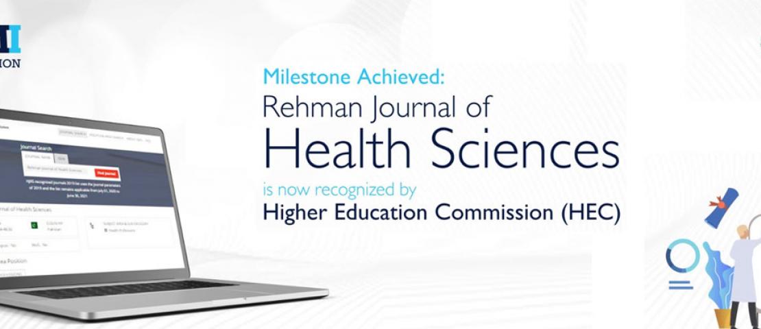 Rehman Journal of Health Sciences gets Recognised by HEC