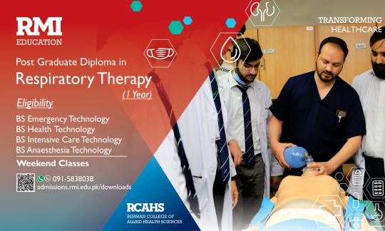 Post Graduate Diploma in Respiratory Therapy (1 Year)