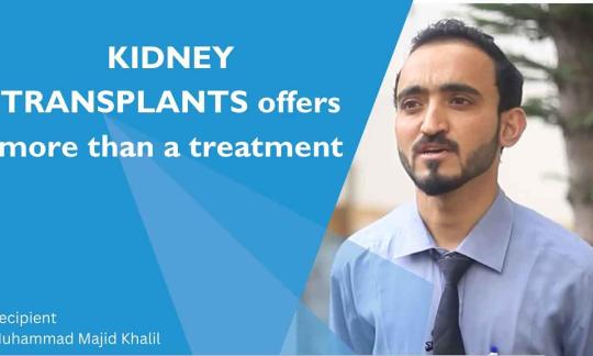 Kidney Transplant Offers more than a treatment.