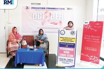 RMI Team Raises Breast Cancer Awareness at Frontier Foundation Welfare Hospital